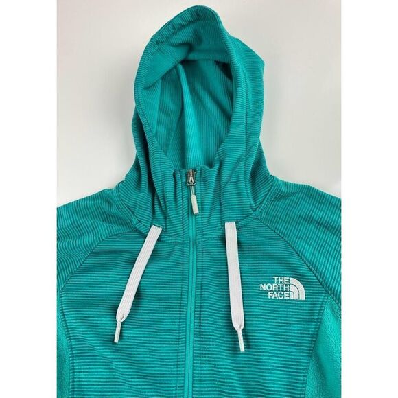 The North Face Castle Crag Hooded Full Zip Jacket Womens Small Green BP0243 - Picture 2 of 9